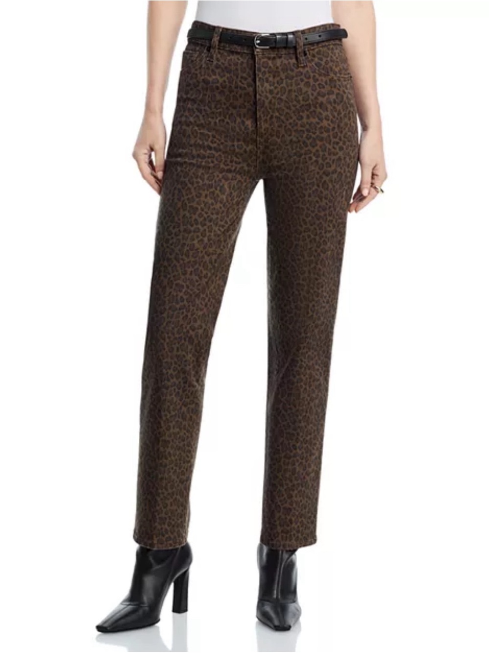 Frame - Le Sleek Straight Pants in Leopard